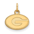 Sterling Silver Gold-plated LogoArt University of Georgia Letter G Extra Small Pendant
