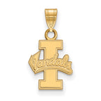 10k Gold LogoArt University of Idaho Vandals Small Pendant