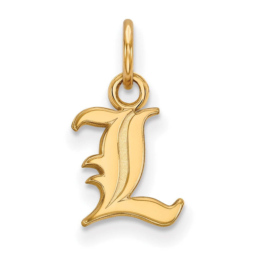14k Gold LogoArt University of Louisville Letter L Extra Small Pendant