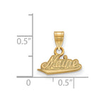 10k Gold LogoArt University of Maine Small Pendant