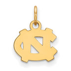 10k Gold LogoArt University of North Carolina N-C Extra Small Pendant