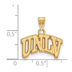 10k Gold LogoArt University of Nevada-Las Vegas U-N-L-V Small Pendant