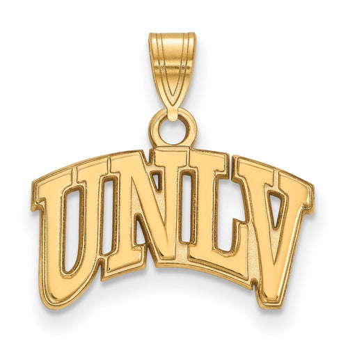 10k Gold LogoArt University of Nevada-Las Vegas U-N-L-V Small Pendant