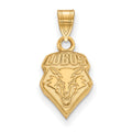 10k Gold LogoArt University of New Mexico Lobos Small Pendant