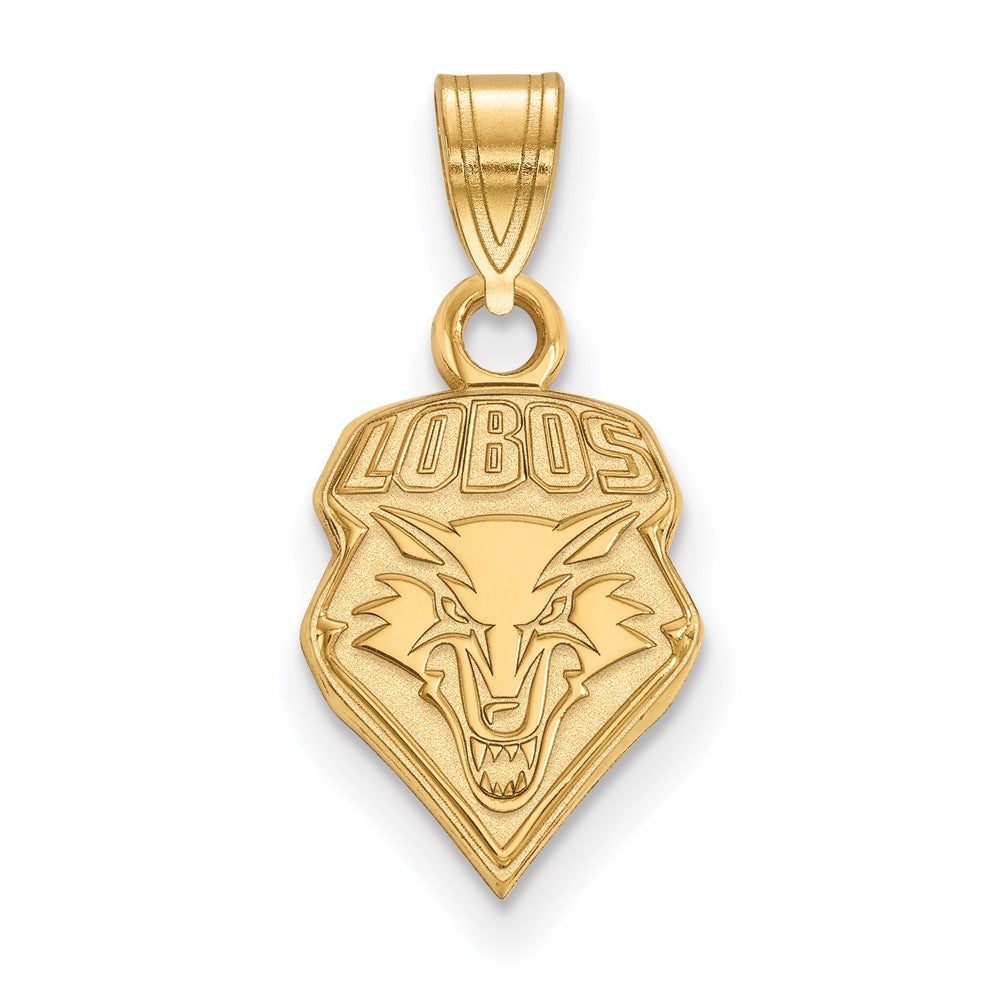 14k Gold LogoArt University of New Mexico Lobos Small Pendant