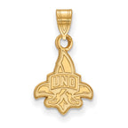 10k Gold LogoArt University of New Orleans U-N-O Small Pendant