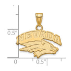 10k Gold LogoArt University of Nevada-Reno Small Pendant