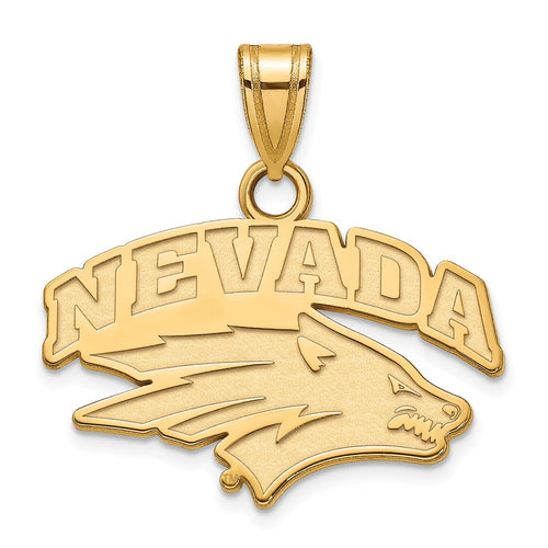 10k Gold LogoArt University of Nevada-Reno Small Pendant