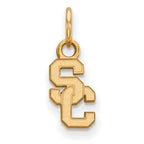 Sterling Silver Gold-plated University of Southern California S-C Extra Small Pendant