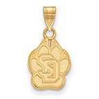 10k Gold LogoArt University of South Dakota Small Pendant