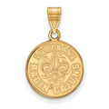 14k Gold LogoArt University of Louisiana at Lafayette Medium Pendant
