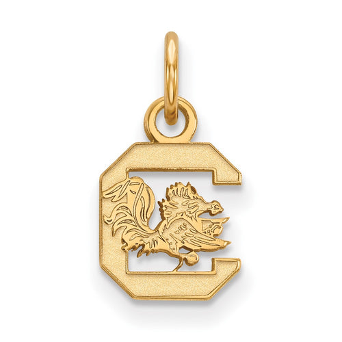 10k Gold LogoArt University of South Carolina Extra Small Pendant