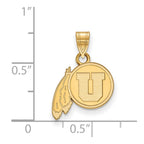 Sterling Silver Gold-plated LogoArt University of Utah Small Pendant