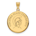 14k Gold LogoArt Virginia State University Large Disc Pendant