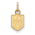 Sterling Silver Gold-plated NHL LogoArt NHL Vegas Golden Knights Extra Small Pendant