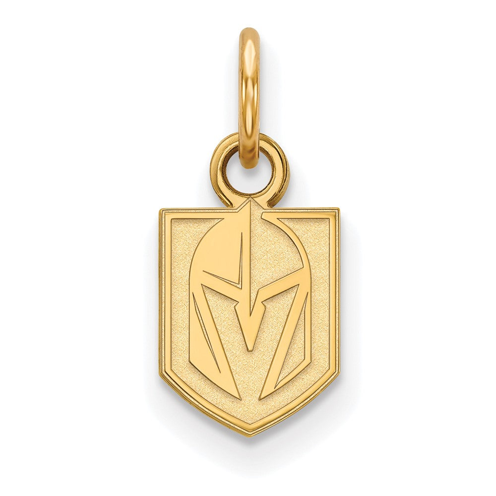 Sterling Silver Gold-plated NHL LogoArt NHL Vegas Golden Knights Extra Small Pendant