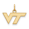 14k Gold LogoArt Virginia Tech V-T Extra Small Pendant