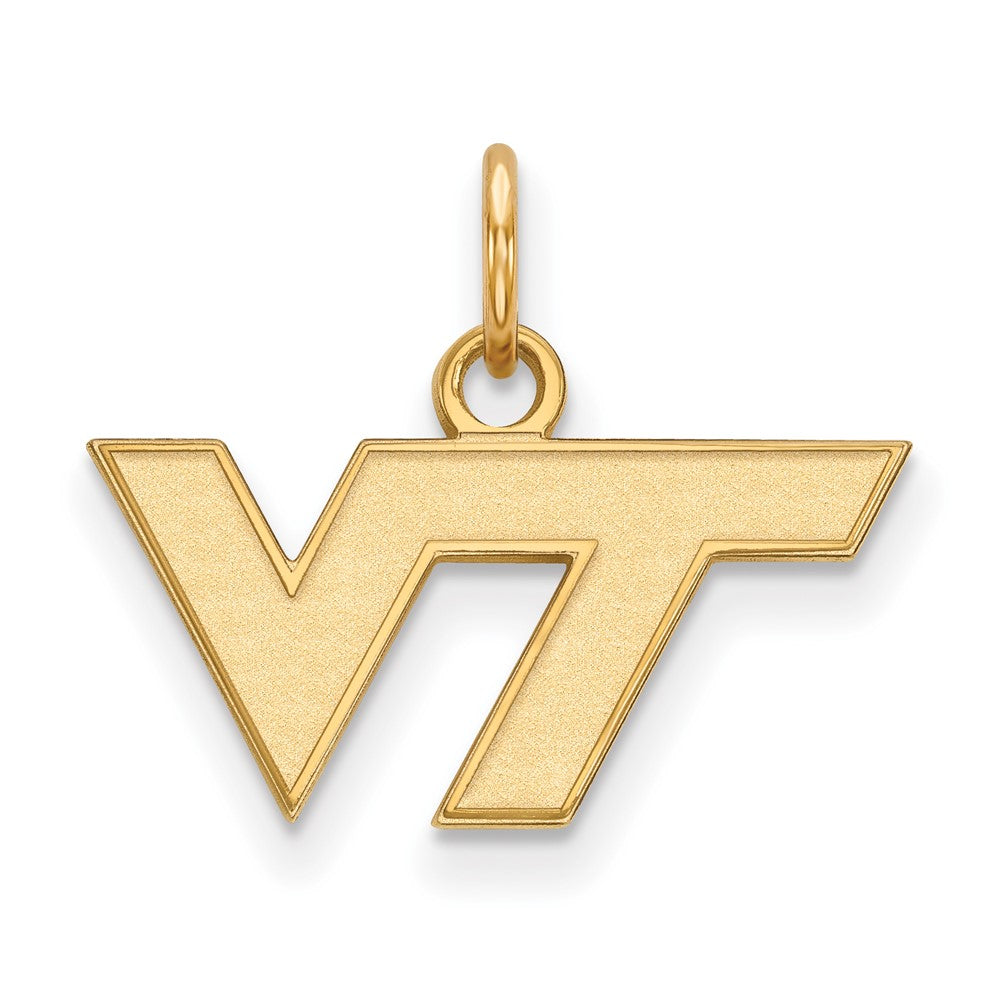 14k Gold LogoArt Virginia Tech V-T Extra Small Pendant