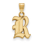 10k Gold LogoArt Rice University Letter R Small Pendant