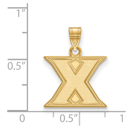10k Gold LogoArt Xavier University Letter X Small Pendant