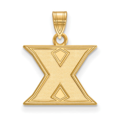 10k Gold LogoArt Xavier University Letter X Small Pendant