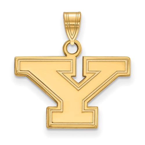 10k Gold LogoArt Youngstown State University Letter Y Small Pendant