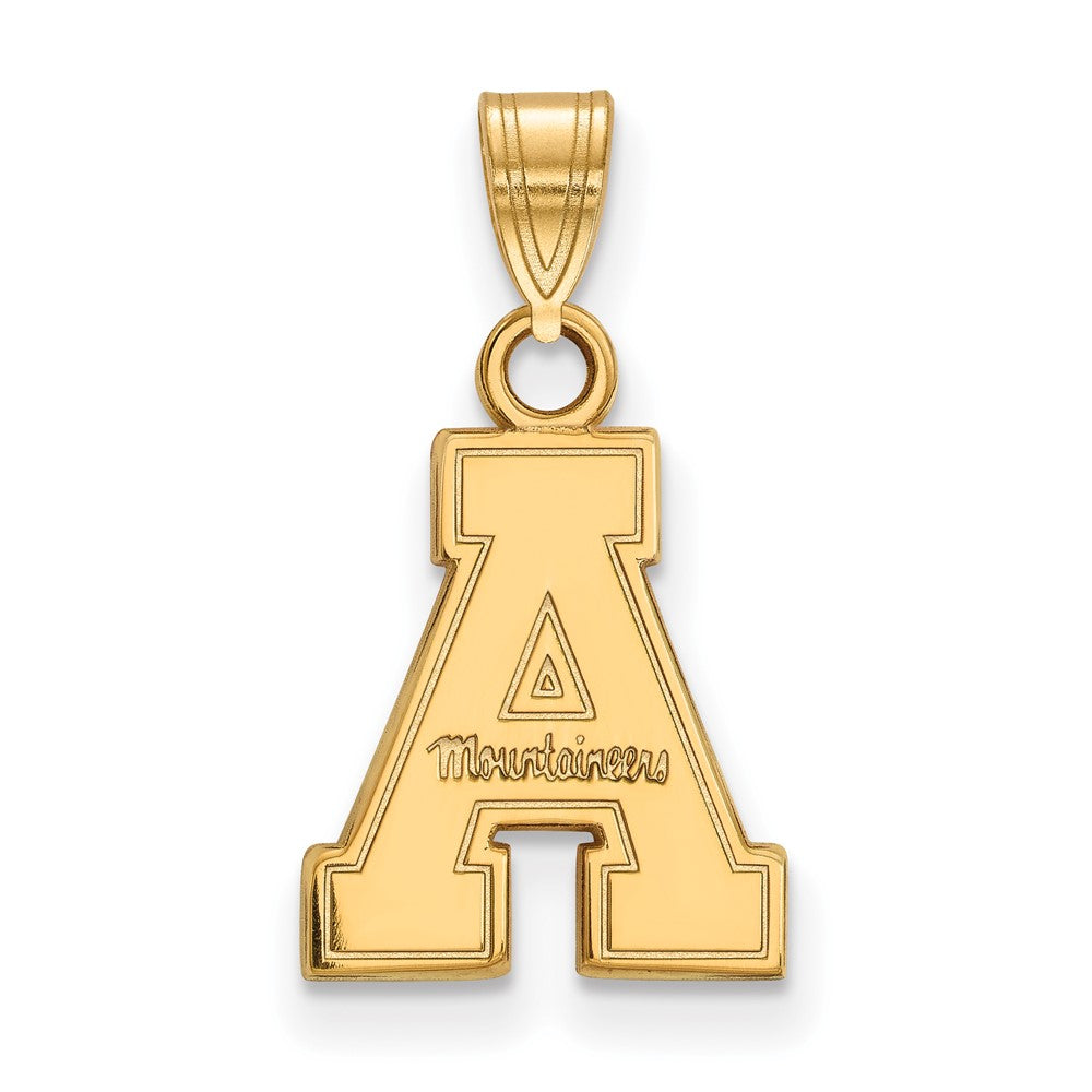 10k Gold LogoArt Appalachian State University Small Pendant