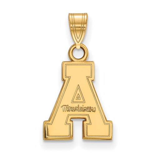 10k Gold LogoArt Appalachian State University Small Pendant
