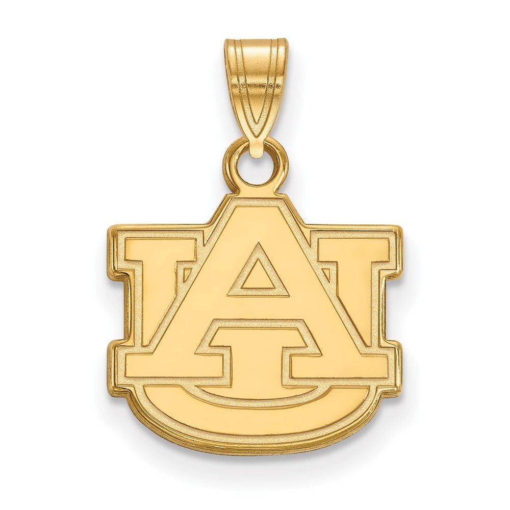 Sterling Silver Gold-plated LogoArt Auburn University A-U Small Pendant