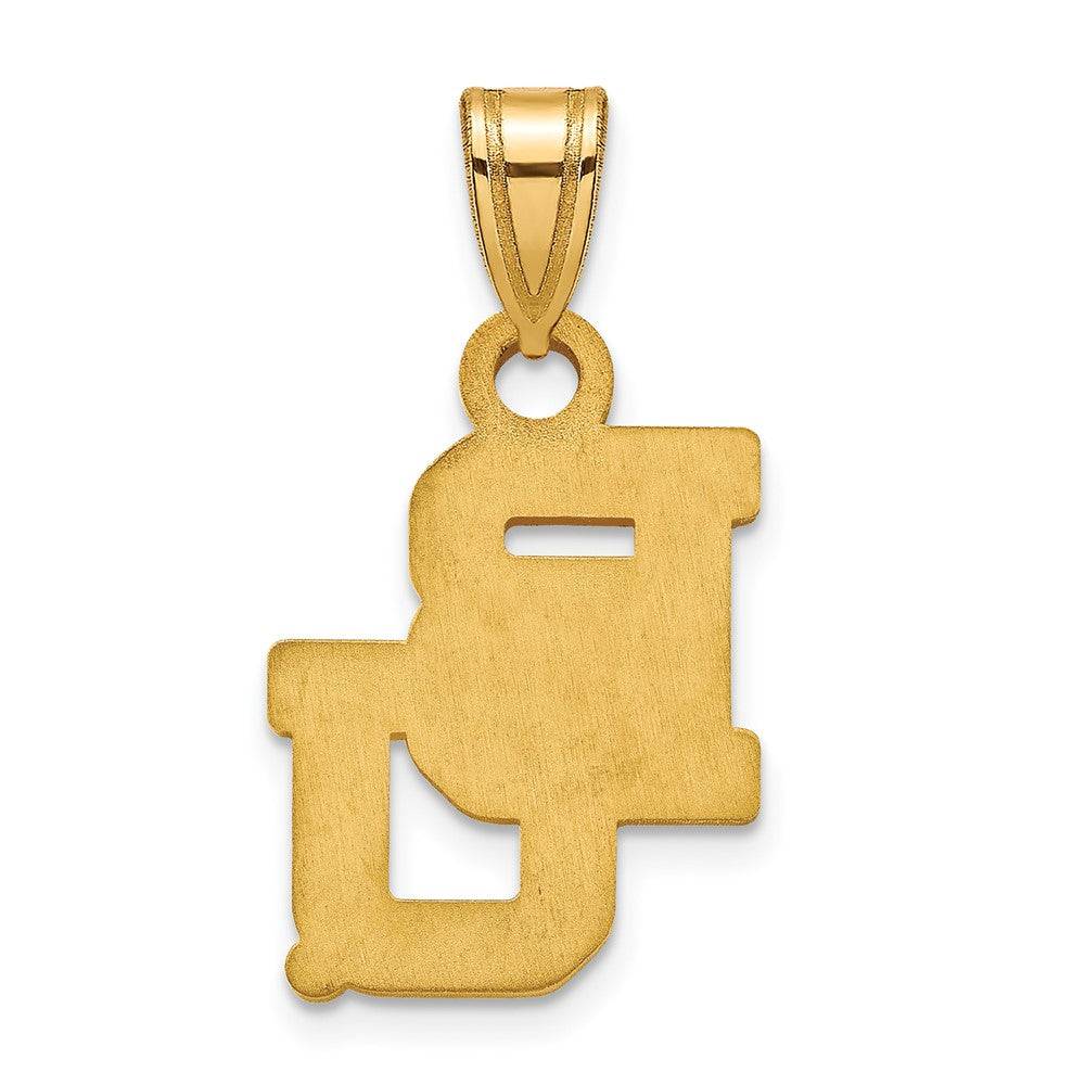 Sterling Silver Gold-plated LogoArt Baylor University Bears Small Pendant