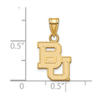 10k Gold LogoArt Baylor University Bears Small Pendant