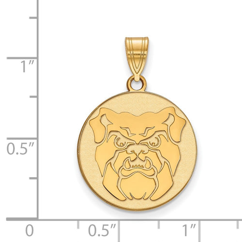 10k Gold LogoArt Butler University Bulldog Large Pendant