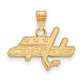 14k Gold NHL LogoArt Washington Capitals Small Pendant