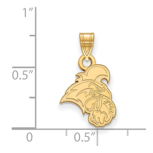 10k Gold LogoArt Coastal Carolina University Chanticleer Small Pendant