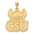 10k Gold LogoArt Cleveland State University Extra Large Pendant