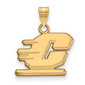 Sterling Silver Gold-plated LogoArt Central Michigan University Letter C Small Pendant