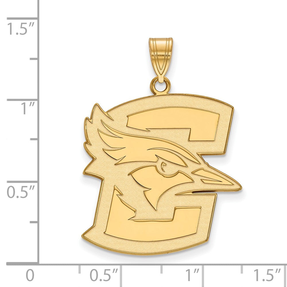 14k Gold LogoArt Creighton University Bluejay Extra Large Pendant