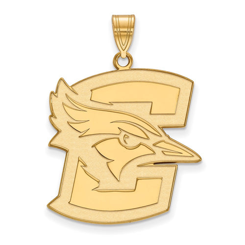 10k Gold LogoArt Creighton University Bluejay Extra Large Pendant