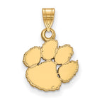 10k Gold LogoArt Clemson University Tiger Paw Small Pendant