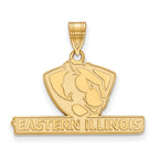 10k Gold LogoArt Eastern Illinois University Medium Pendant