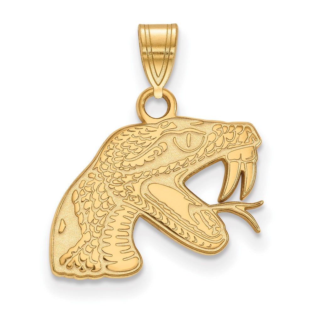 10k Gold LogoArt Florida A and M University Rattler Small Pendant