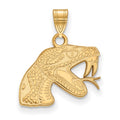 Sterling Silver Gold-plated LogoArt Florida A and M University Rattler Small Pendant