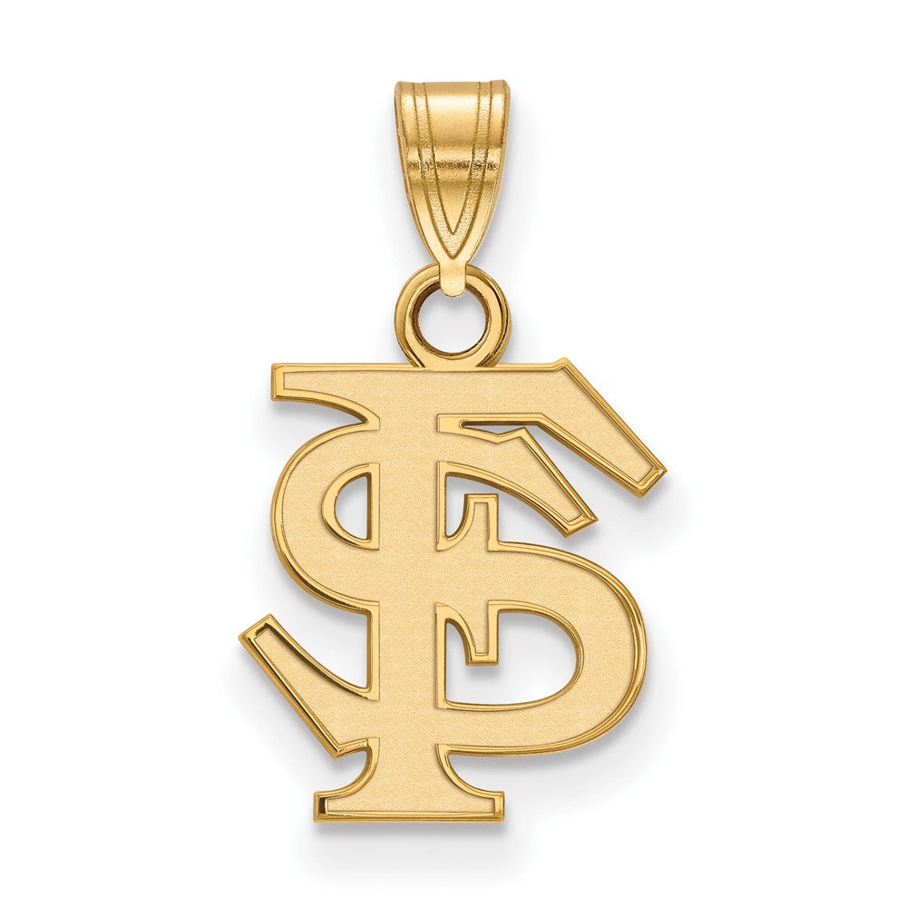 10k Gold LogoArt Florida State University F-S Small Pendant