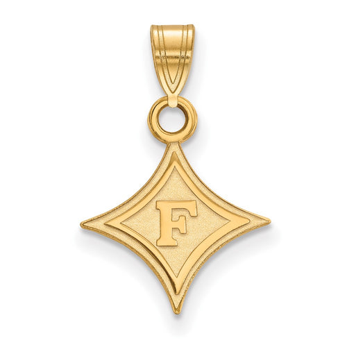 10k Gold LogoArt Furman University Small Pendant