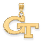 10k Gold LogoArt Georgia Institute of Technology G-T Small Pendant