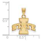 10k Gold LogoArt Iowa State University Small Pendant