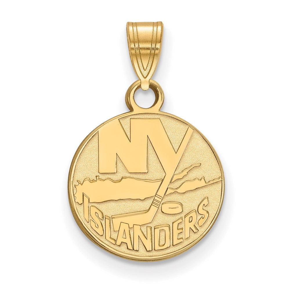 14k Gold NHL LogoArt New York Islanders Small Pendant