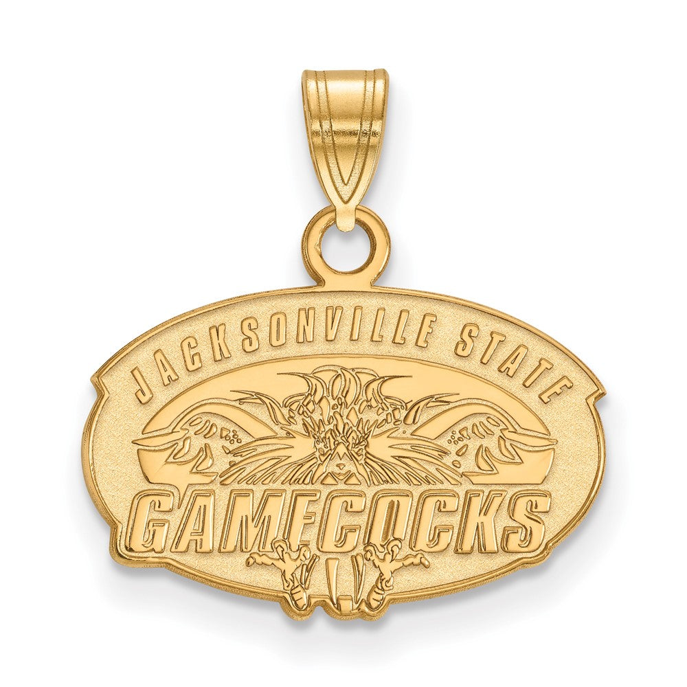 10k Gold LogoArt Jacksonville State University Small Pendant