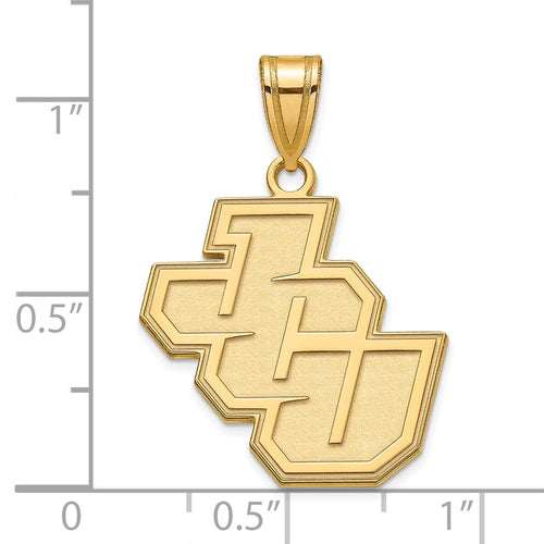10k Gold LogoArt John Carroll University Medium Pendant