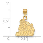 10k Gold LogoArt James Madison University Small Pendant